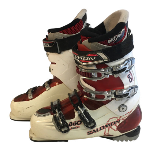 Used Salomon 880 MISSION Mens DH Ski Boot White 285 MP - M10.5 - W11.5 11749-S000185315
