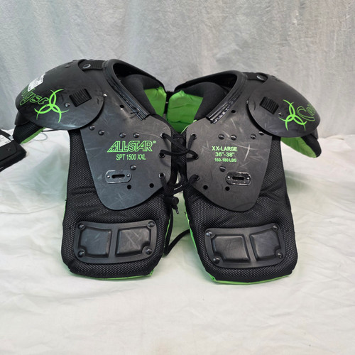 Vist Large View of Product Image Which is Used All-Star SPT 1500 XXL CATALYST FB Shoulder Pads Black 2X