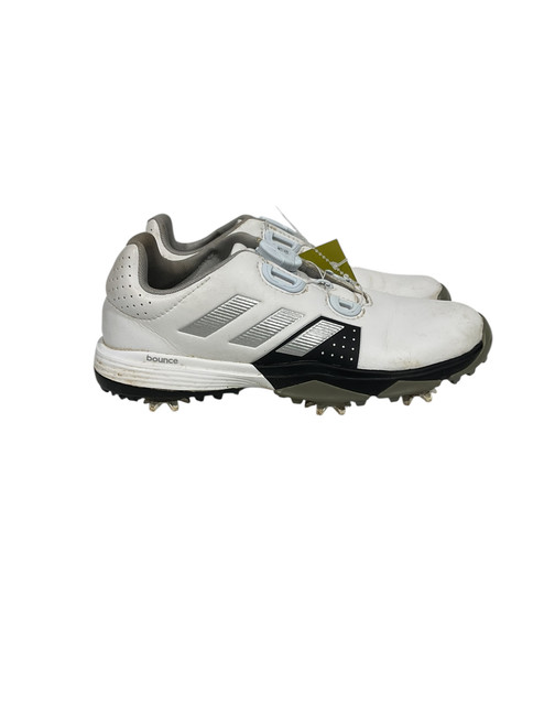 Vist Large View of Product Image Which is Used Adidas Jr Golf Shoes White Junior 03.5