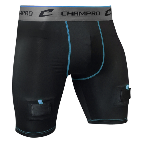 New Champro Crease Compression Hockey Jock Shorts- Adult XXL 11218-CHPHCC1AB2X