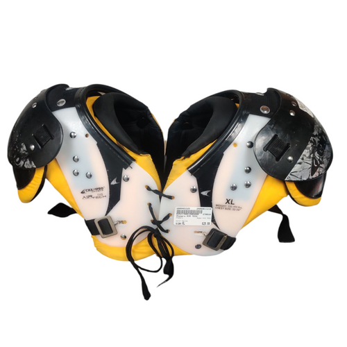 Vist Large View of Product Image Which is Used Champro AIR TECH Youth Football Shoulder Pads Yellow XL 11218-S000403325