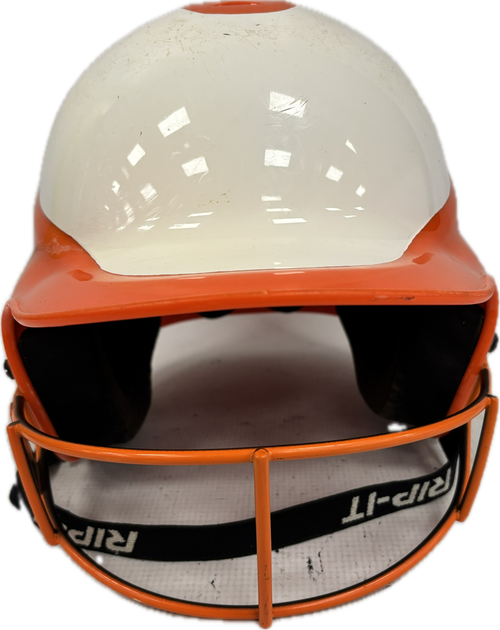 Used RIP-IT Batting Helmet w/Mask Orange MD 11894-S000026323