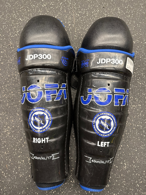 Used Jofa JDP300 Senior Shin Guards Black 17" 11162-S000429559