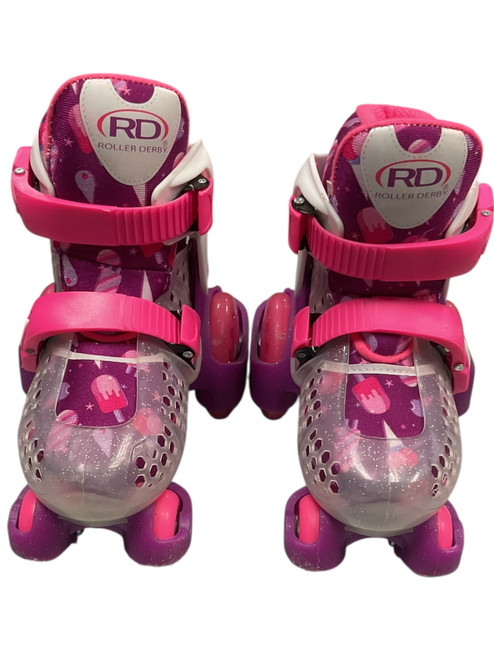 Used RollerDerby ROLLERDERBY YOUTH ADJUSTABLE SKATES Child Roller Quad Skates  Adjustable