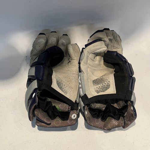 Used STX CELL II Lacrosse Gloves Mens Navy Blue MD 11878-S000020242