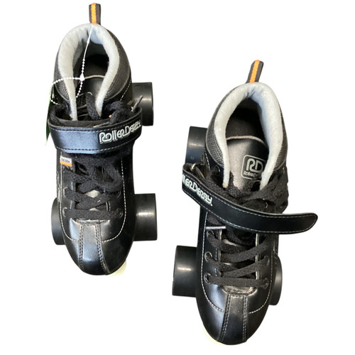 Used RollerDerby SLR Senior Roller Quad Skates Black Senior 7 11479-S000395365