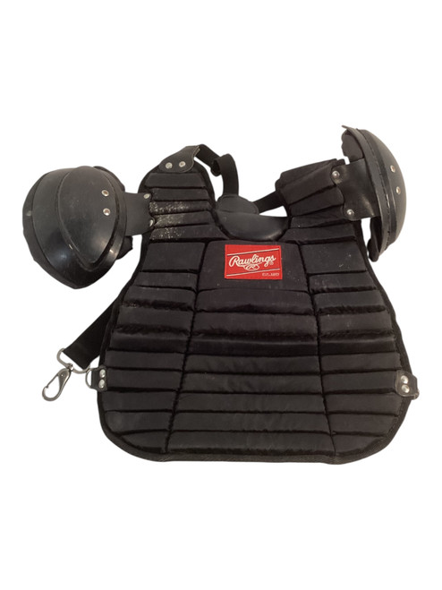 Vist Large View of Product Image Which is Used Rawlings UGP-C Catchers Chest Protector Black Junior