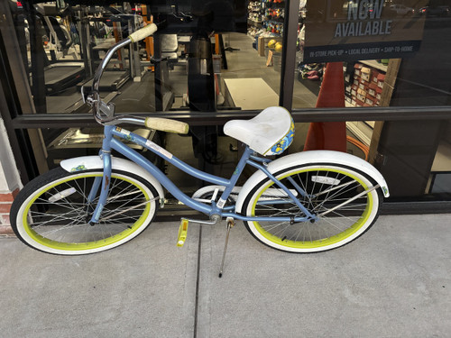Vist Large View of Product Image Which is Used Huffy CRANBROOK Cruiser Bike Womens Royal Blue 19-20" - LG  Frame