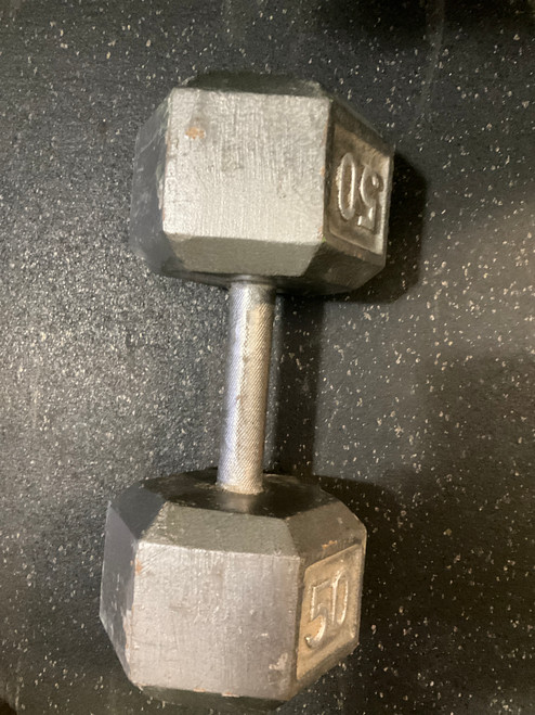 Vist Large View of Product Image Which is Used Hex Dumbbell (Each) 50 lb 11790-S000045302