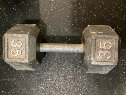 Vist Large View of Product Image Which is Used Hex Dumbbell (Each) 35 lb 11790-S000045305
