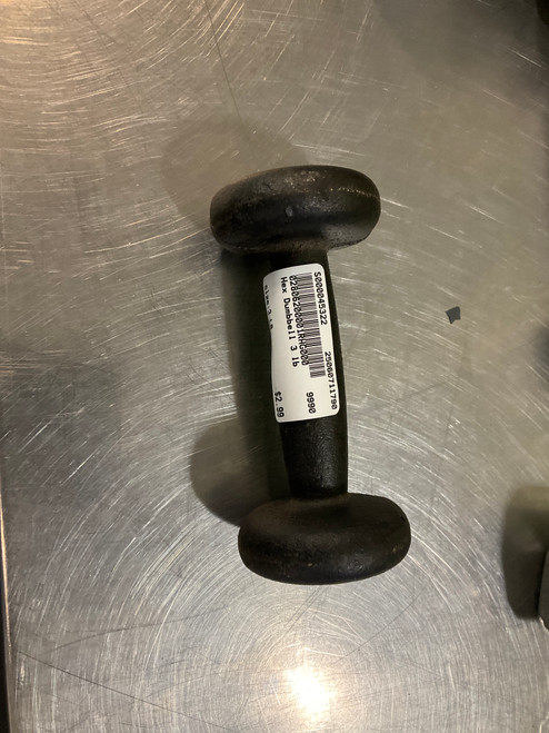 Used Hex Dumbbell (Each) 3 lb 11790-S000045322