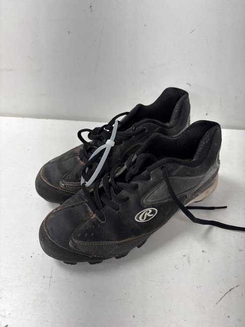 Used Rawlings CLEAT BB/SB Cleats Black Junior 04 11891-S000302900