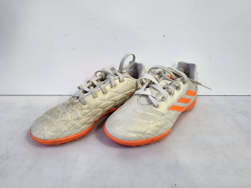 Vist Large View of Product Image Which is Used Adidas Soccer Turf Shoes White Junior 02.5