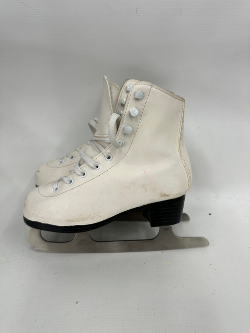 Vist Large View of Product Image Which is Used American Athletic YOUTH ICE SKATE Girls Figure Skate White Junior 02