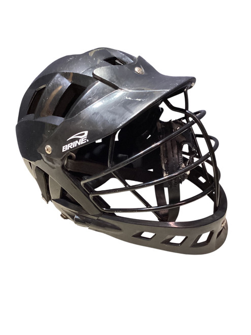 Vist Large View of Product Image Which is Used Brine TRIAD ST2 Lacrosse Helmet Black XS/S