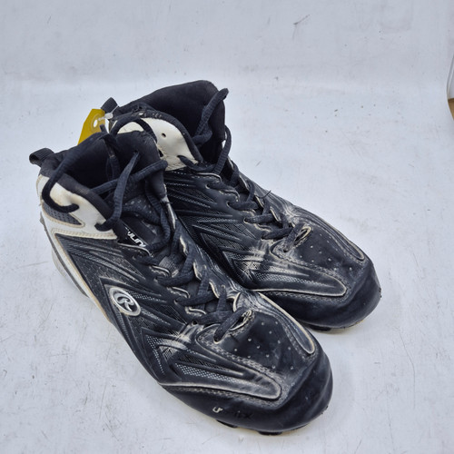 Vist Large View of Product Image Which is Used Rawlings BASEBALL CLEAT BB/SB Cleats Black Junior 04