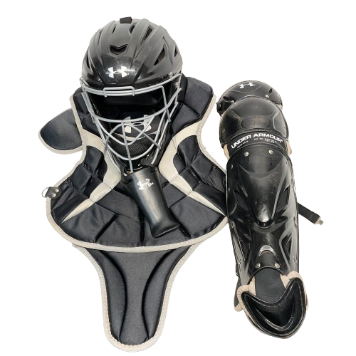 Vist Large View of Product Image Which is Used Under Armour SENIOR VICTORY SERIES 12-16 Catchers Equipment Other Black And Grey