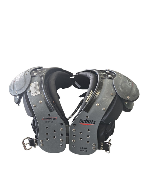 Vist Large View of Product Image Which is Used Schutt AIRMAX 2.0 QB-WR FB Shoulder Pads Black SM 11617-S000325857