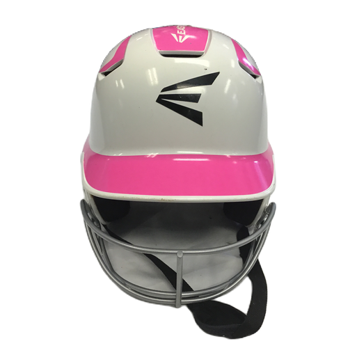 Used Easton 8016343 Batting Helmet w/Mask White And Pink One Size 11730-S000065084