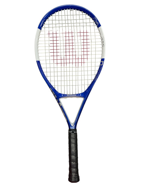 Vist Large View of Product Image Which is Used Wilson NCODE N4 Adult Tennis Racquet Royal Blue 4 3/8" 11477-S000198900