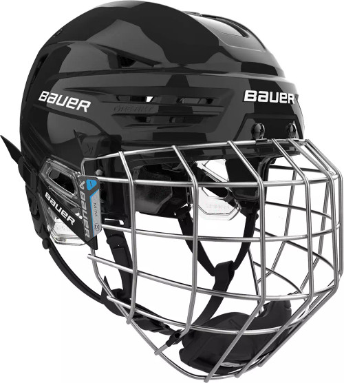 Vist Large View of Product Image Which is New Bauer S25 RE-AKT 90 HELMET COMBO SM BLK 11860-BAR1065826BLKS