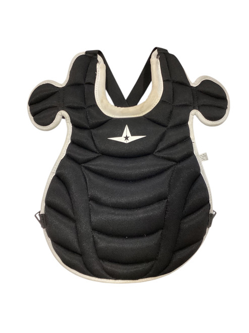 Used All Star YOUTH CHEST PROTECTOR BLACK Catchers Chest Protector Black Youth 11884-S000047153