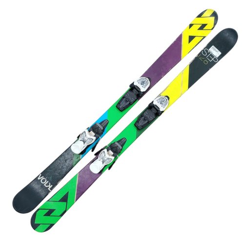 Used Volkl STEP Boys Down Hill Ski/Binding Grey 128 cm 11218-S000403726