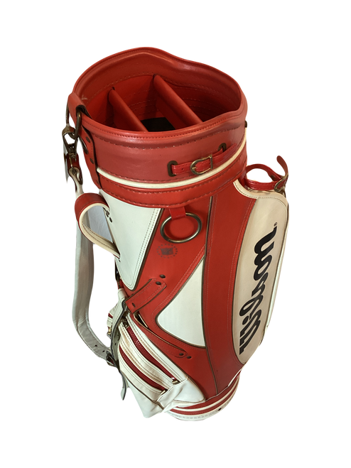 Vist Large View of Product Image Which is Used Wilson CART BAG Mens Cart Bag Red And White 11642-S000130230