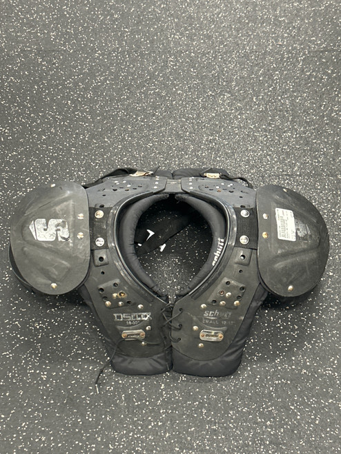 Vist Large View of Product Image Which is Used Schutt DS FLEX FB Shoulder Pads Black SM 11726-S000281749