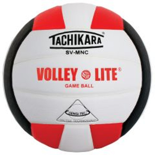 New TACHIKARA VOLLEY-LITE VOLLEYBALL SCARLET/WHITE/BLACK 11147-TCHSVMNC-SCWBK