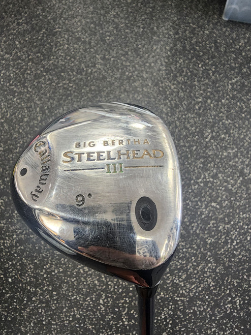 Vist Large View of Product Image Which is Used Callaway BIG BERTHA STEELHEAD III Mens Driver RH 9.0 Degree 11849-S000028515