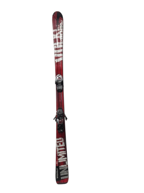 Vist Large View of Product Image Which is Used Volkl UNLIMITED AC Snow Skis Red 156 cm w/ Marker 7.0 Bindings 11731-S000140592