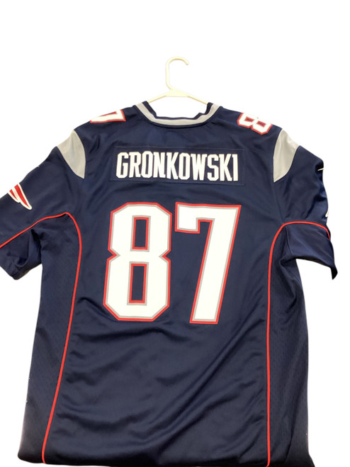Used Nike ROB GRONKOWSKI JERSEY FB Top Adult Navy Blue LG 11884-S000047185