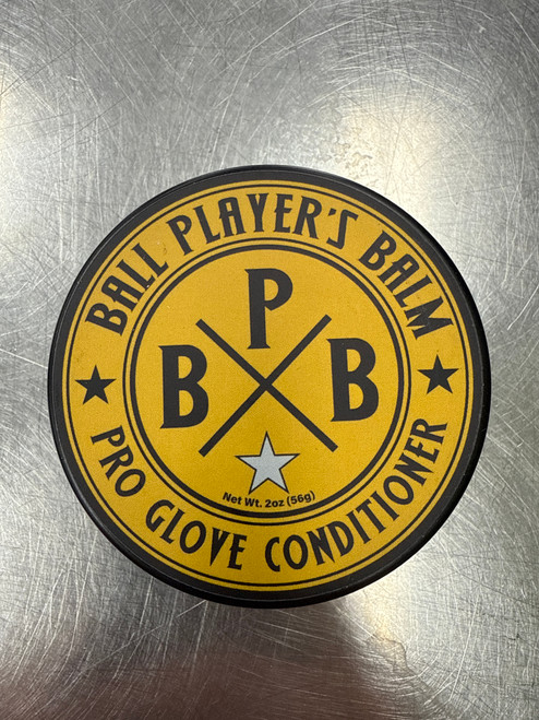 Vist Large View of Product Image Which is New Ball Players Balm 2OZ PRO GLOVE CONDITIONER