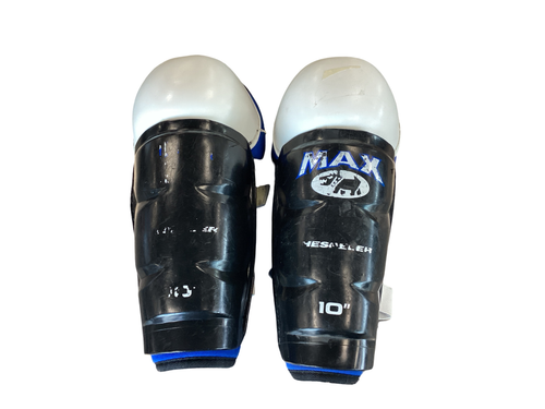 Used Hespeler MAX Junior Shin Guards Black 10"