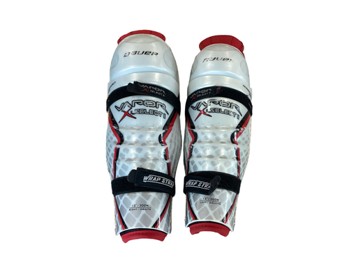 Used Bauer VAPOR X SELECT II Junior Shin Guards White 12"