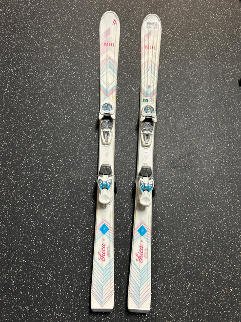 Used Volkl CHICA Girls DH Ski/Binding White 140 cm 11868-S000057335