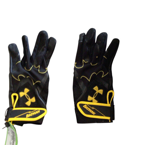 Used Under Armour BATMAN GLOVES FB Gloves Black LG 11760-S000076962