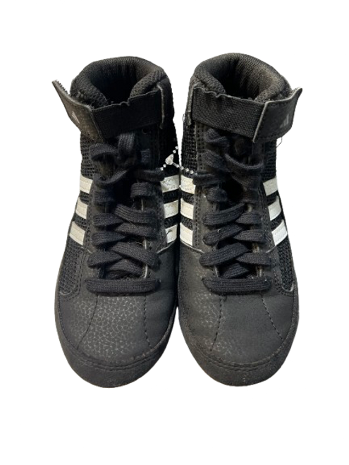 Used Adidas Wrestling Shoes Black Youth 12.0 11843-S000015079
