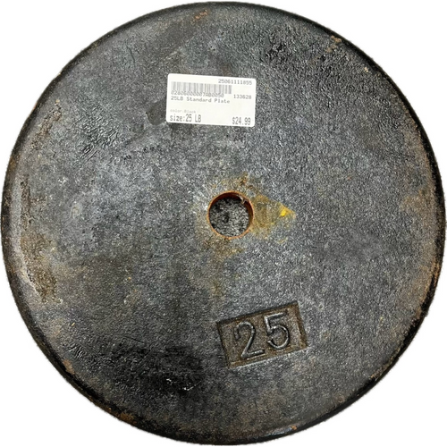 Used Standard Plate Black 25 lb 11855-S000186002