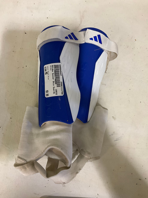 Vist Large View of Product Image Which is Used Adidas Soccer Shin Guards Adult Royal Blue MD