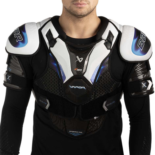 Vist Large View of Product Image Which is Bauer Vapor Flylite Junior Shoulder Pads