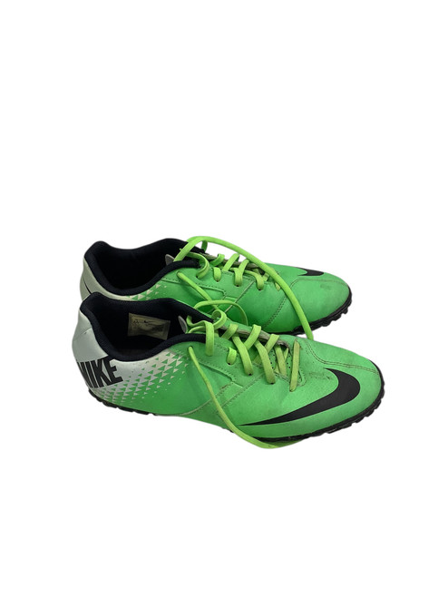Vist Large View of Product Image Which is Used Nike BOMBA ELECTRIC Soccer Turf Shoes Green Senior 6.5