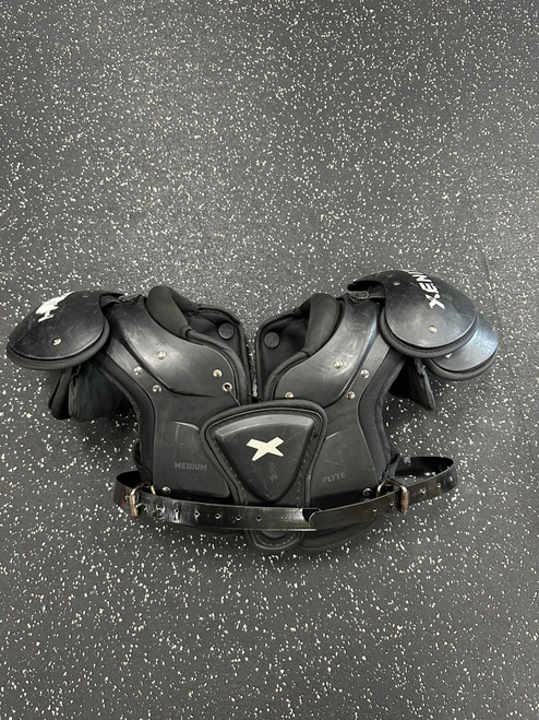 Used Xenith FLYTE FB Shoulder Pads Black MD 11849-S000028588