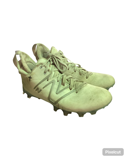 Vist Large View of Product Image Which is Used New Balance LAX Cleats Mens White Senior 8 11724-S000213326