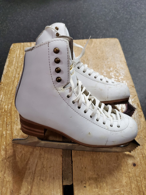 Vist Large View of Product Image Which is Used Jackson COMPETITOR SZ 3.5 Girls Figure Skate White Junior 03.5