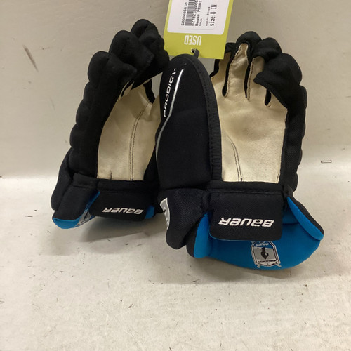 Used Bauer PRODIGY Youth Gloves Black 8" 11725-S000486810