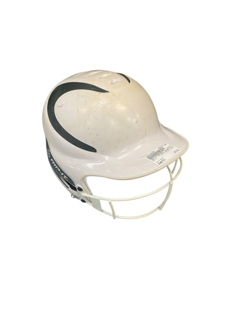 Used RIP-IT RIP-IT SOFTBALL HELMET Batting Helmet w/Mask White M/L 11768-S000224358