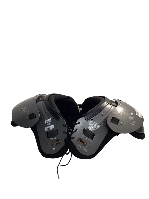 Vist Large View of Product Image Which is Used BULLDOG PRO DOWN FB Shoulder Pads Black MD