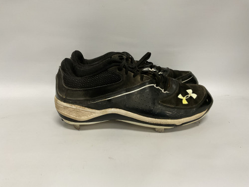 Vist Large View of Product Image Which is Used Under Armour ARMOURBOUND BB/SB Cleats Black And White Senior 11